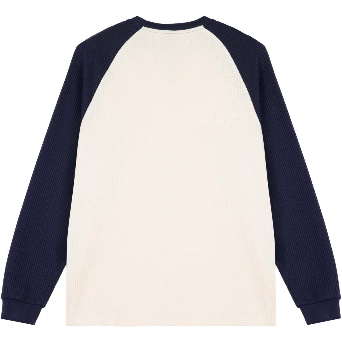 2026 Santa Cruz Mens Classic Strip Raglan Long Sleeve T-Shirt SCA-LTE-9851 - Wax Paper / Midnight Blue